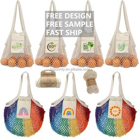 Eco Friendly Mesh Bag Manufacturer - Zero Waste Cotton Net String Shoulder Bag