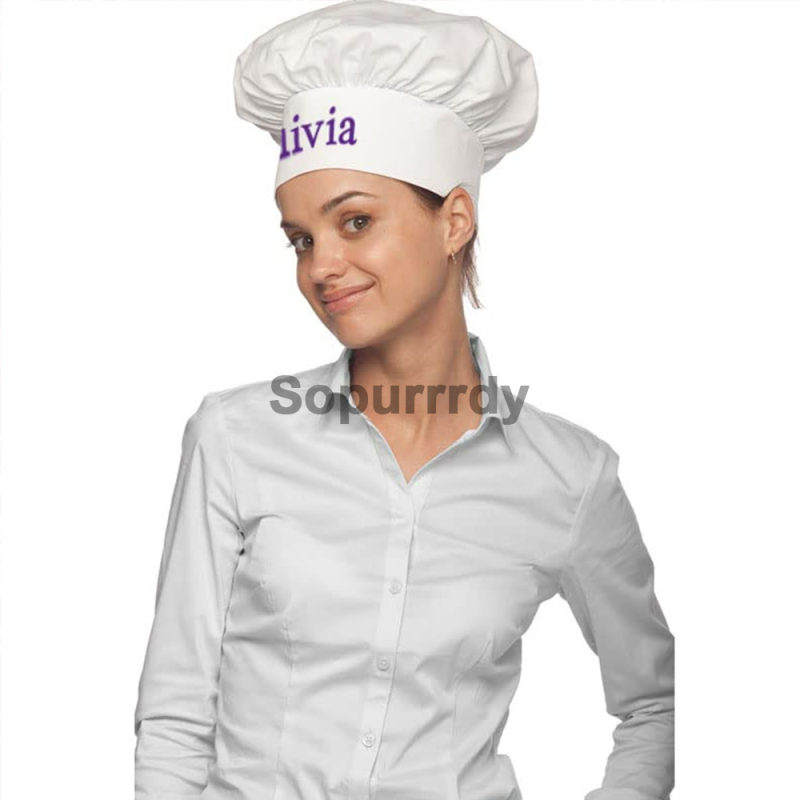 Custom Chef Hat Factory - Embroidery Logo Cotton Kitchen Bakery Work Cap