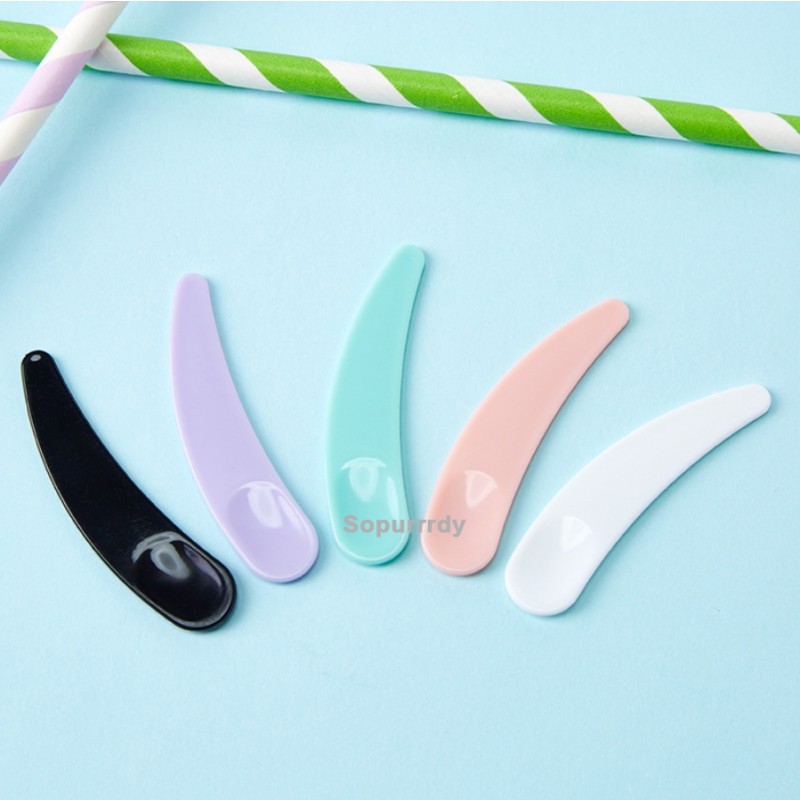 Custom Cosmetic Spatula Manufacturer - Plastic Mini Cream Scoop Disposable Spatula