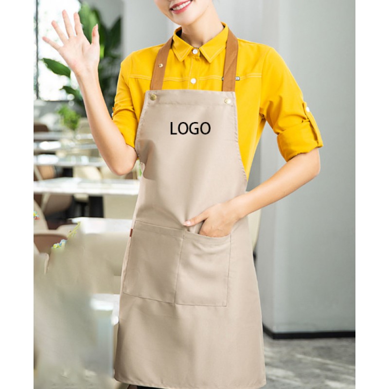 Custom Apron Manufacturer - Reusable Waterproof Fabric Sleeveless Chef Apron