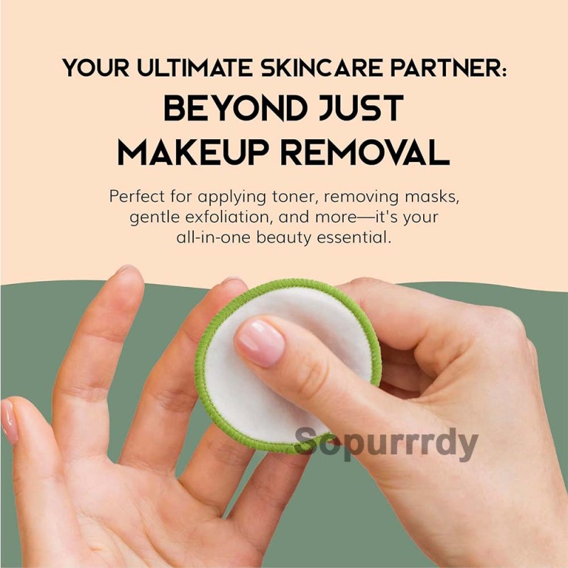 Custom Makeup Remover Pads Manufacturer - Reusable Bamboo Cotton Pads with Laundry Bag