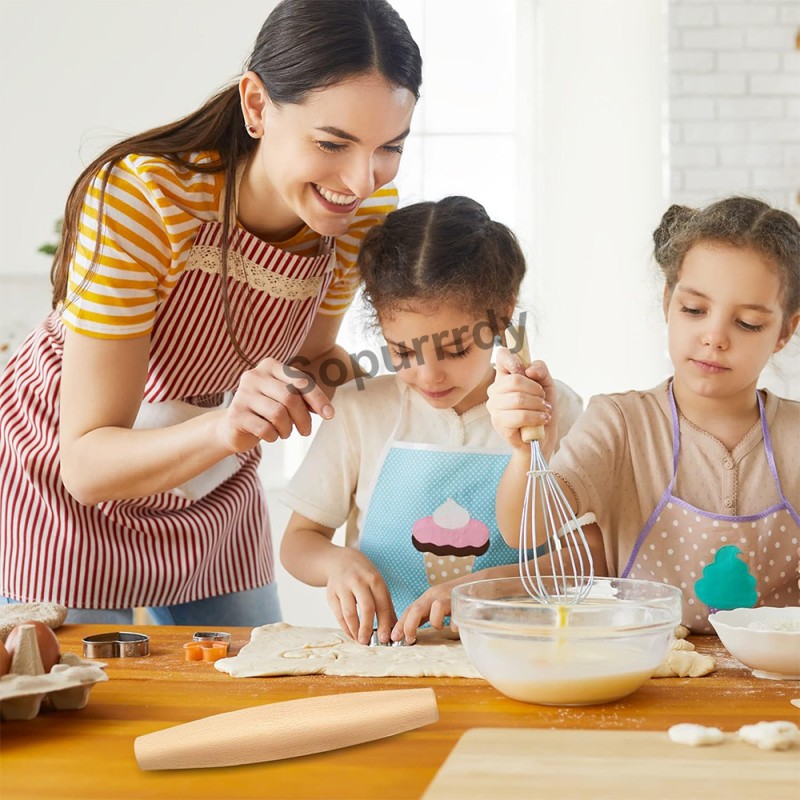 Custom Rolling Pin Factory - French Beech Wood Tapered Dough Rolling Pin