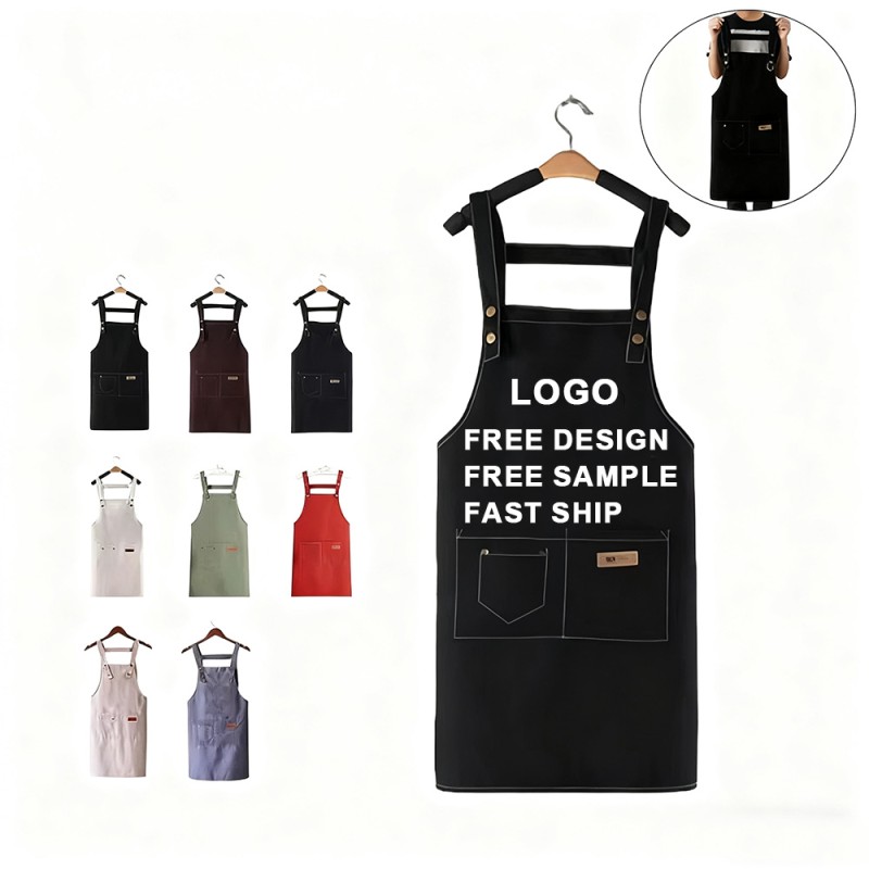 Custom Chef Apron Manufacturer - Wholesale Waterproof Canvas Cooking Apron