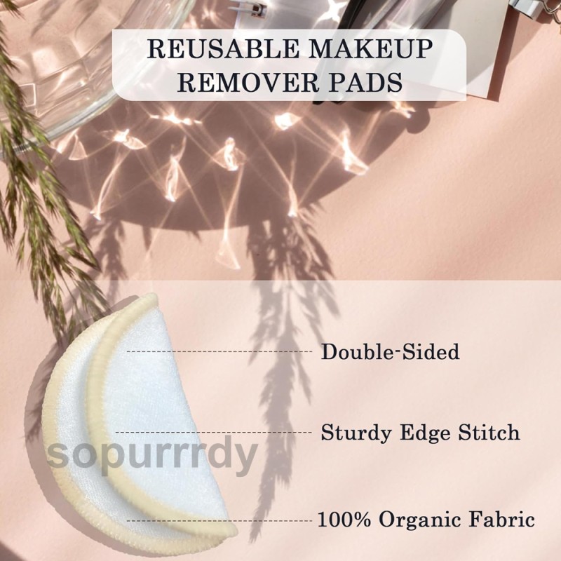 Custom Makeup Remover Pads Manufacturer - Reusable Bamboo Organic Face Cleansing Pads