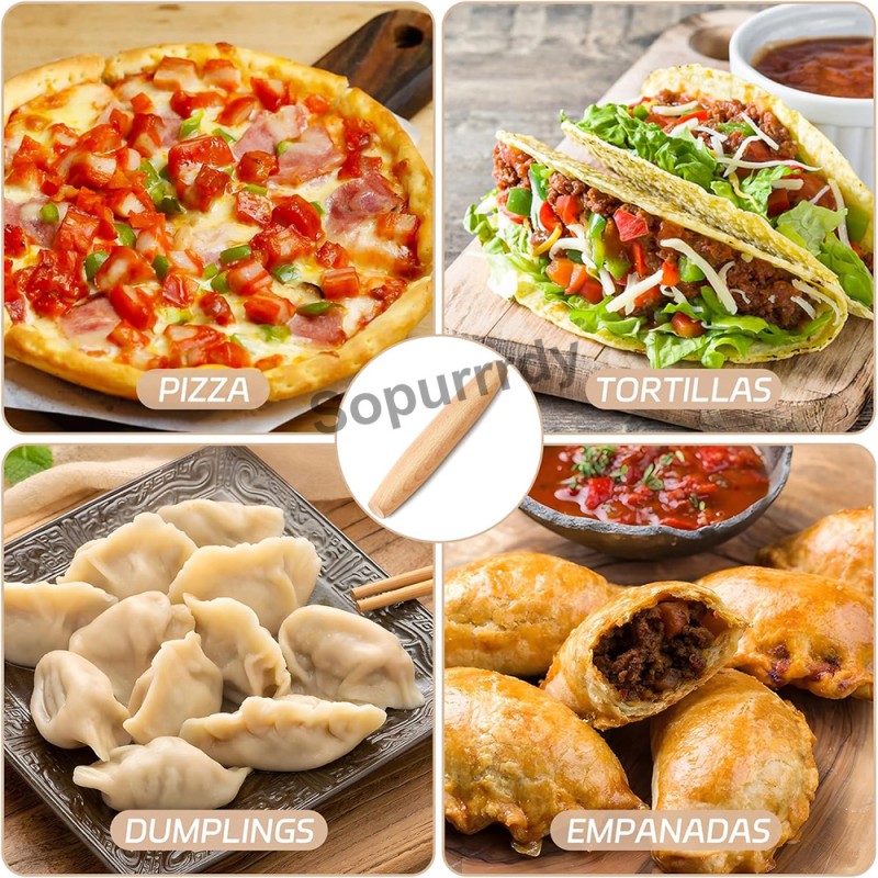 Custom Rolling Pin Factory - French Beech Wood Tapered Dough Rolling Pin