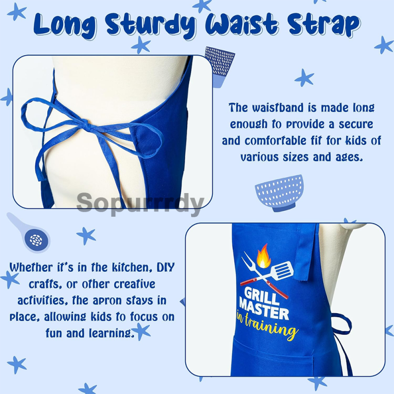 Custom Kids Apron Set Factory - Personalized Art Smock Painting Apron Set