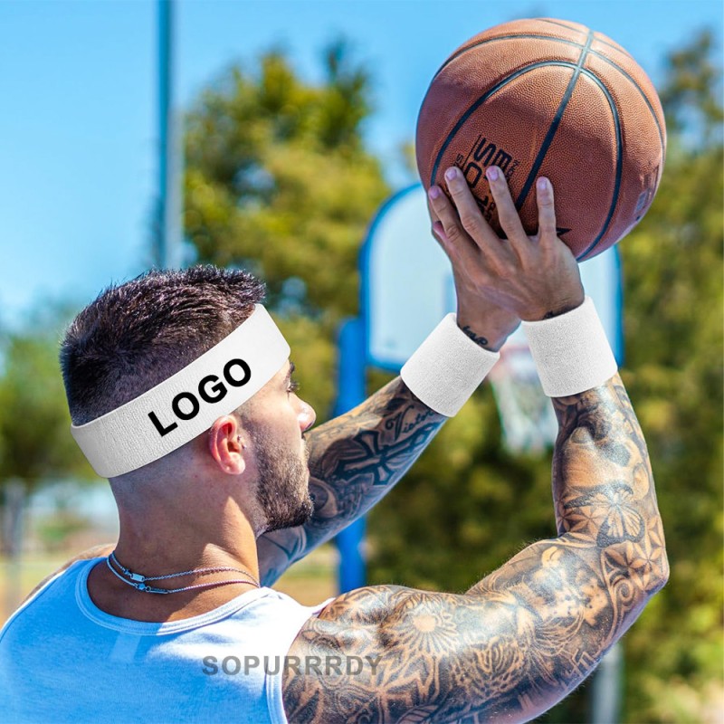 Custom Workout Headband Manufacturer - Moisture-Wicking Athletic Sweatband with Embroidery