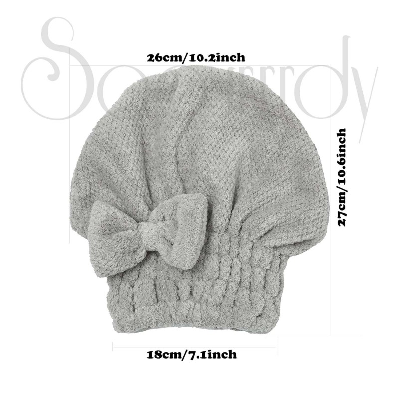 Custom Hair Cap Manufacturer - Microfiber Hair Towel Cap Post-Shower Drying Cap