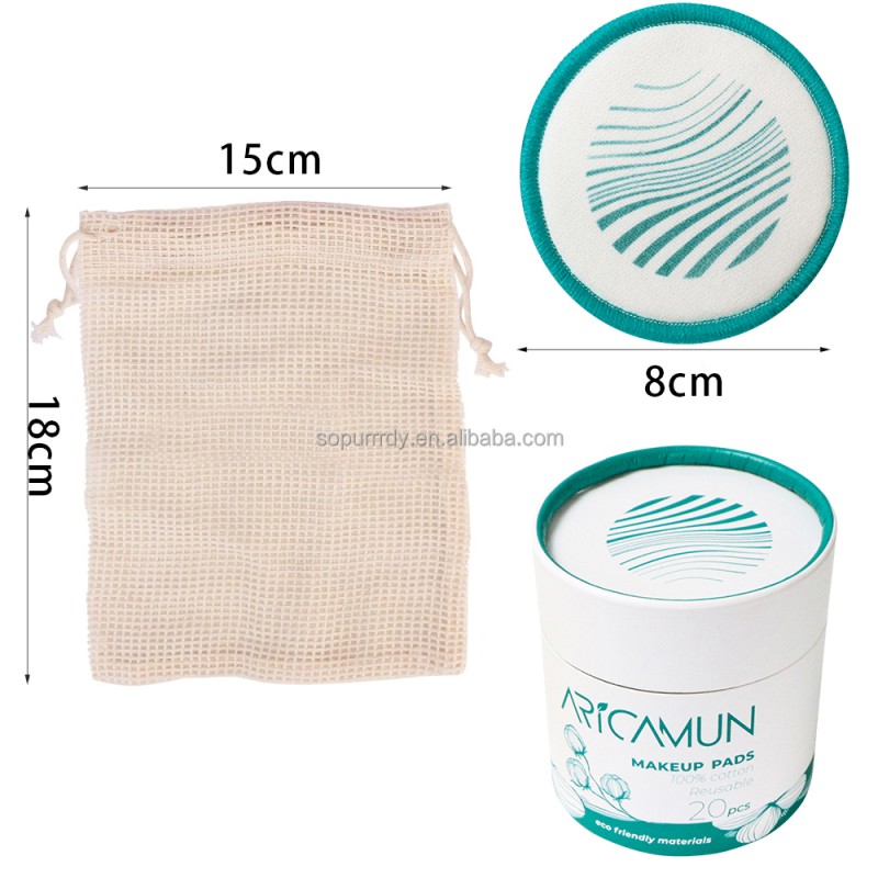 Reusable Facial Pads Manufacturer - Biodegradable Bamboo Cotton Makeup Rounds