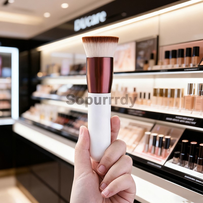 Custom Makeup Brush Manufacturer - Flat Top Brush Mineral Powder Buffing Brush