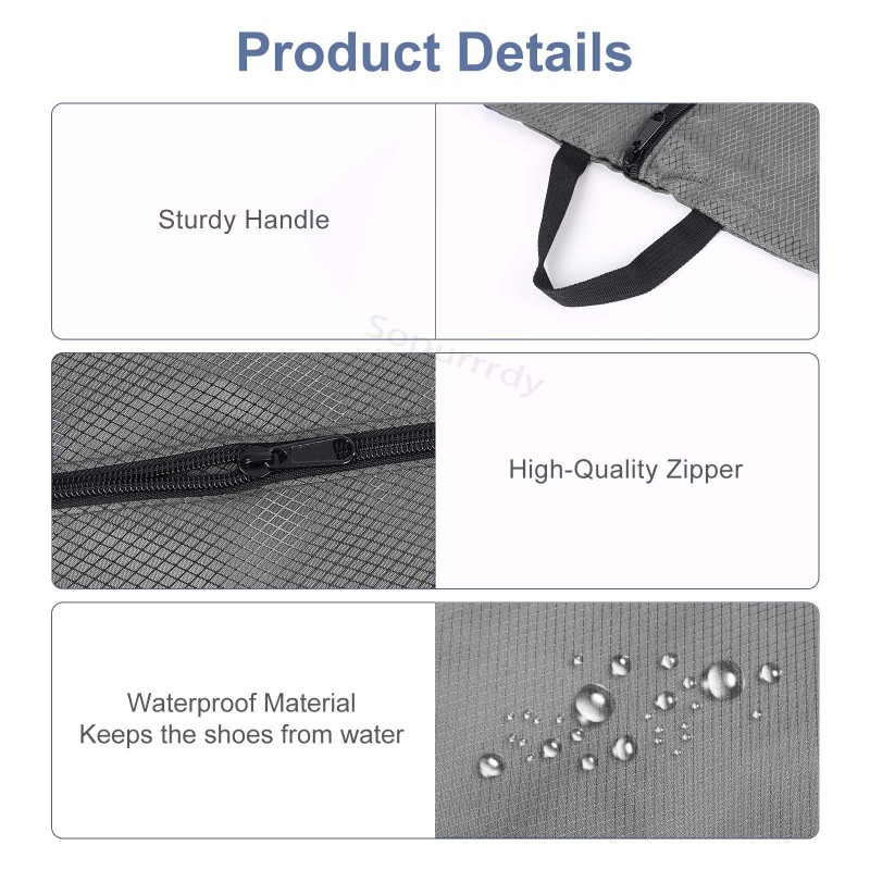 Custom Travel Shoe Bag Factory - Waterproof Zipper Shoe Storage Organizer Pouch