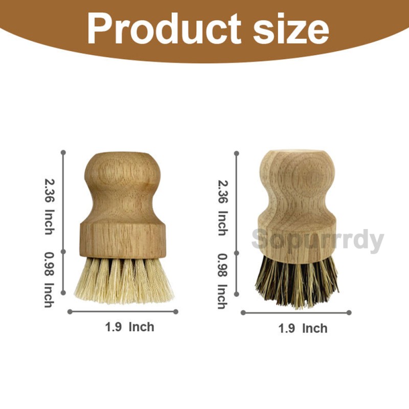 Custom Dish Brush Factory - Eco Friendly Bamboo Wood Sisal Fiber Scrub Brush