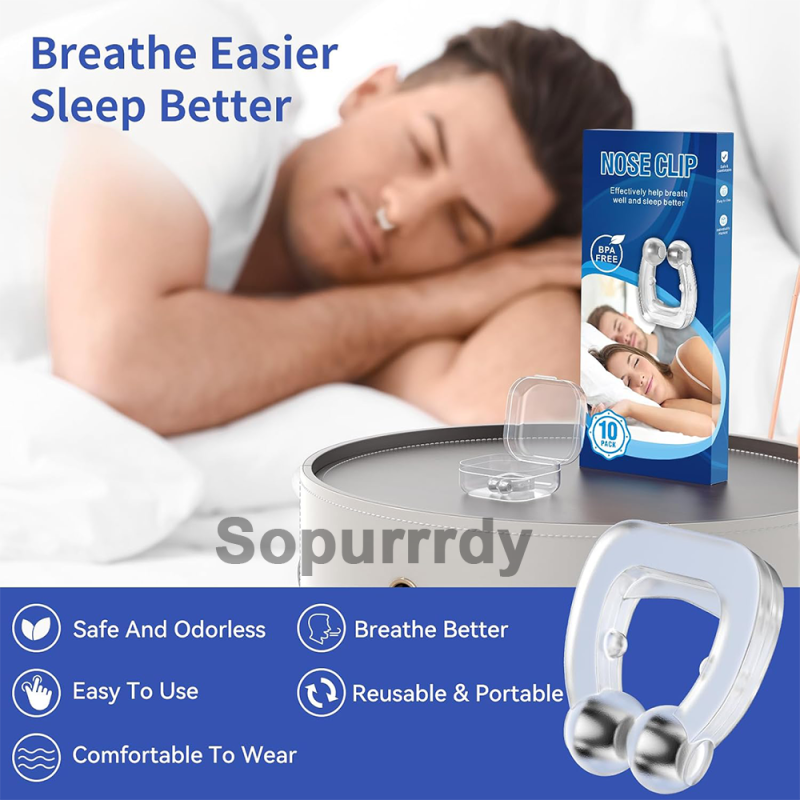 Custom Anti Snoring Device Factory - Silicone Magnetic Nose Clip Snoring Relief Aid