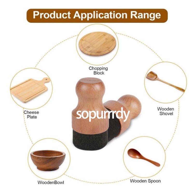 Custom Applicator Set Factory - Cutting Board Oil Wax Wooden Applicator Kit