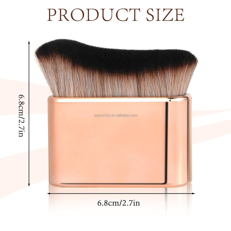 Custom Makeup Brush Manufacturer - Rectangle Face Kabuki Foundation Self Tanner Brush