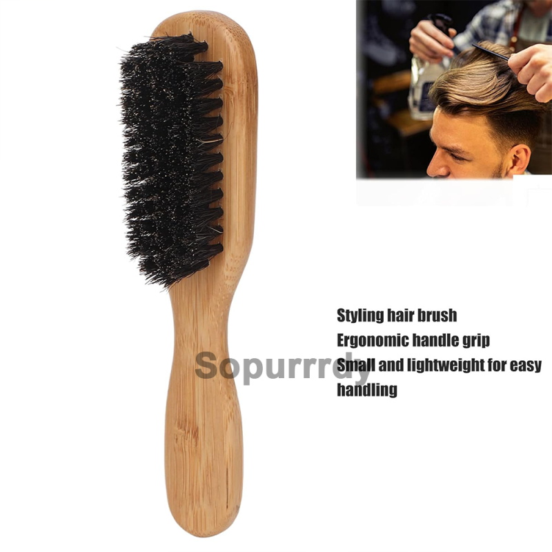 Custom Hair Brush Manufacturer - Soft Reinforced Ergonomic Bamboo Boar Bristle Brush