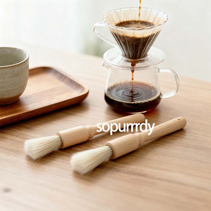 Custom Coffee Brush Factory - Handheld Coffee Grinder Cleaning Brush Tool