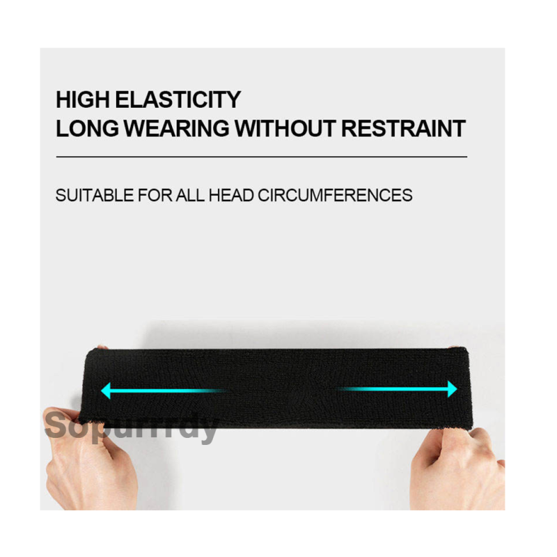 Custom Sports Headband Manufacturer - Unisex Cotton Terry Clath Athletic Headband