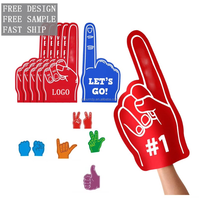 Custom Foam Finger Factory - EVA Finger Foam Hand Sports Celebration Finger