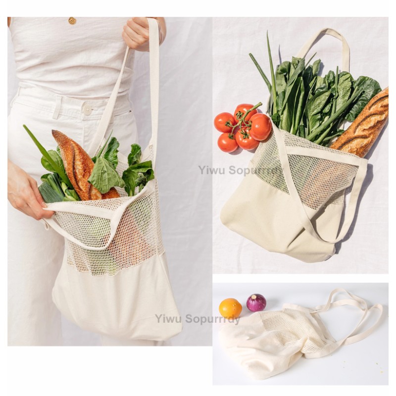 Large Mesh Bag Factory - Reusable Cotton Net String Grocery Produce Bag