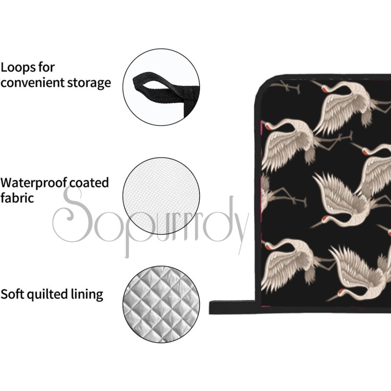 Custom Oven Mitts Factory - Heat Resistant Oven Mitts and Pot Holders Set