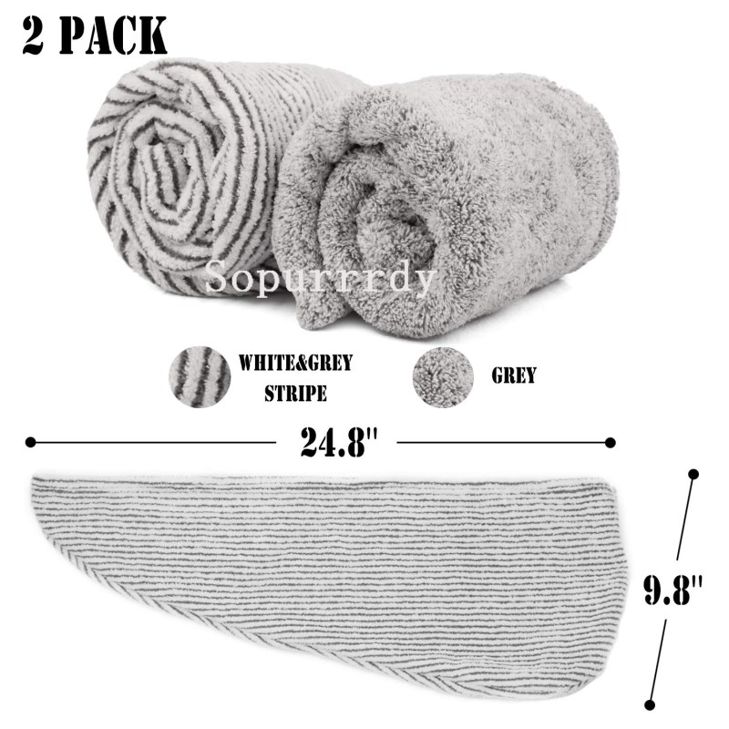 Custom Hair Towel Factory - Super Absorbent Quick Dry Rayon Hair Wrap