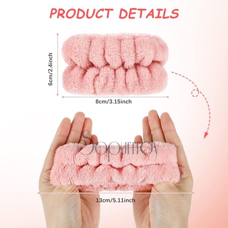 Custom Wrist Bands Factory - Microfiber Wash Towel Band Scrunchies Wristbands