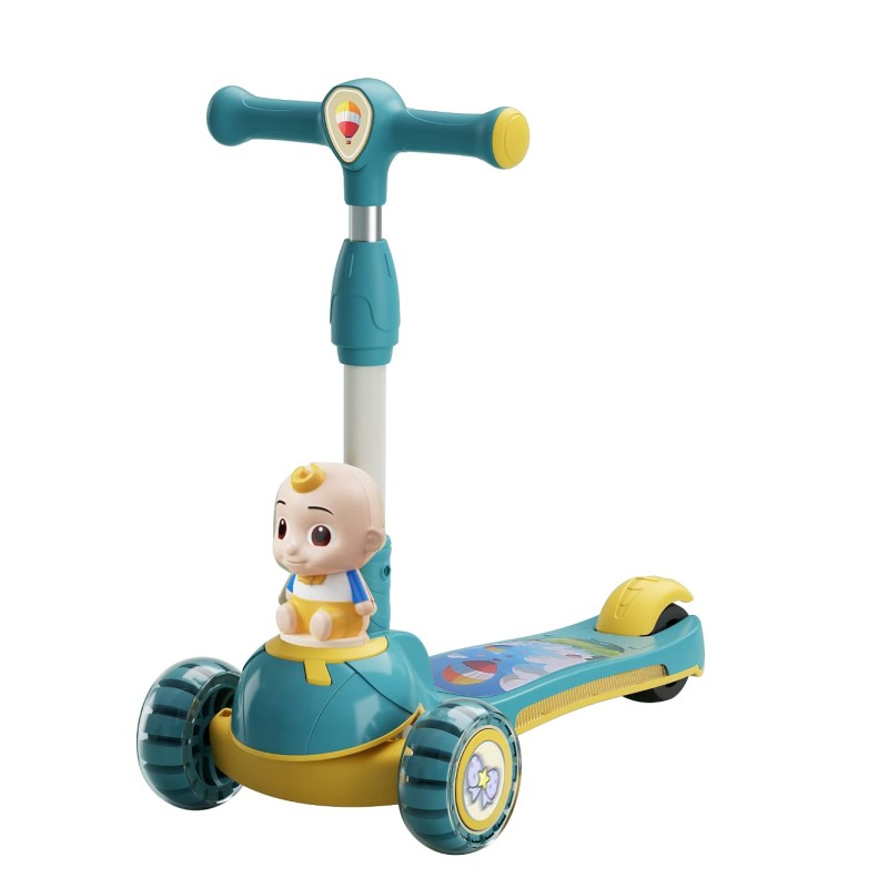 Folding Scooter - 3 Wheel Flashing PU Wheel