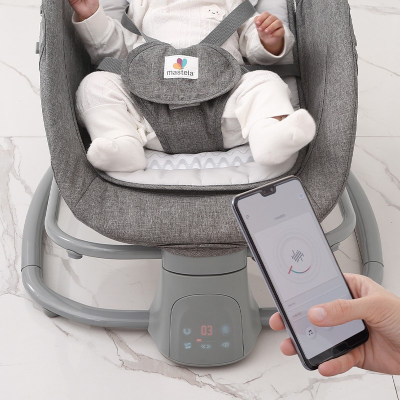 Smart Rocking Chair - Adjustable Recline Canopy