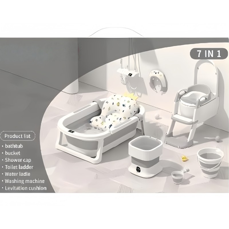 7 in 1 Bathtub Set - Complete Bath Accessories