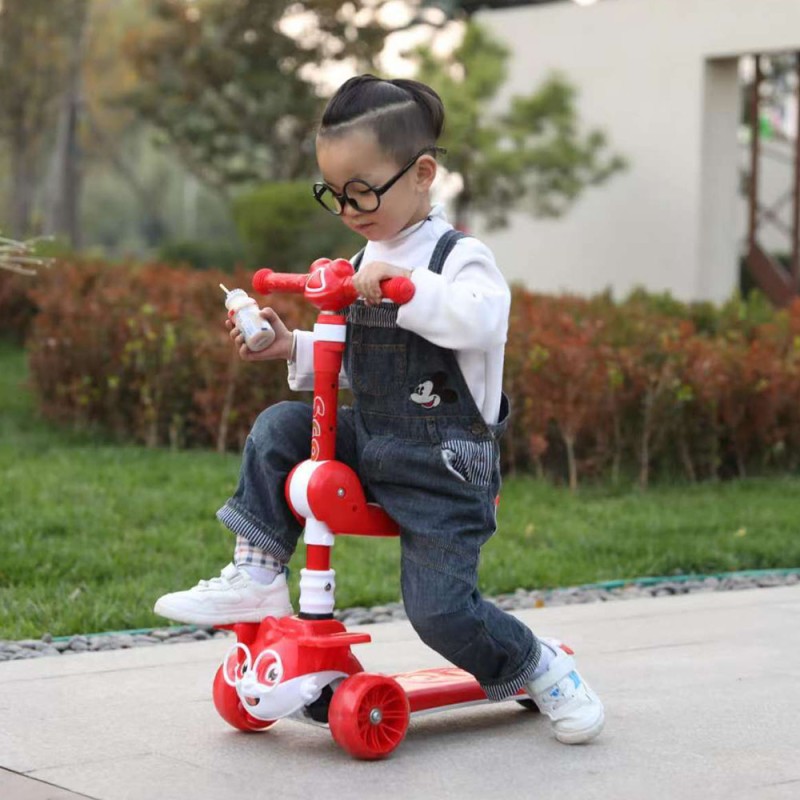 Outdoor Scooter - Folding Seated PU Wheel