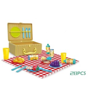 Picnic Play Set - Pretend Food with Basket