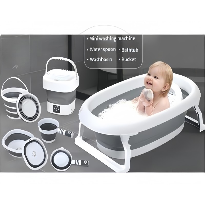 6 in 1 Bathtub Set - Foldable Baby Bathing