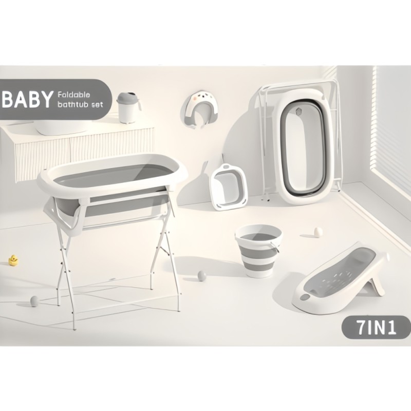 7 in 1 Bathtub Set - Complete Bath Accessory