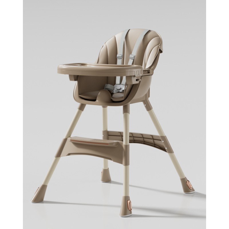 Baby High Chair - Adjustable Tray Wheels