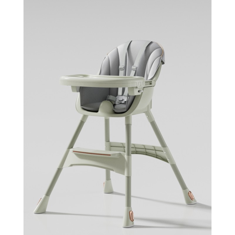 Baby High Chair - Adjustable Tray Wheels