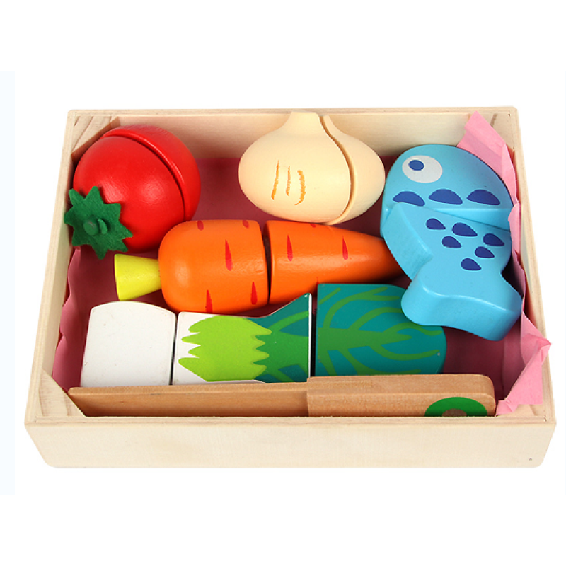 Play Food Set - Cutting Pretend Kitchen Toy
