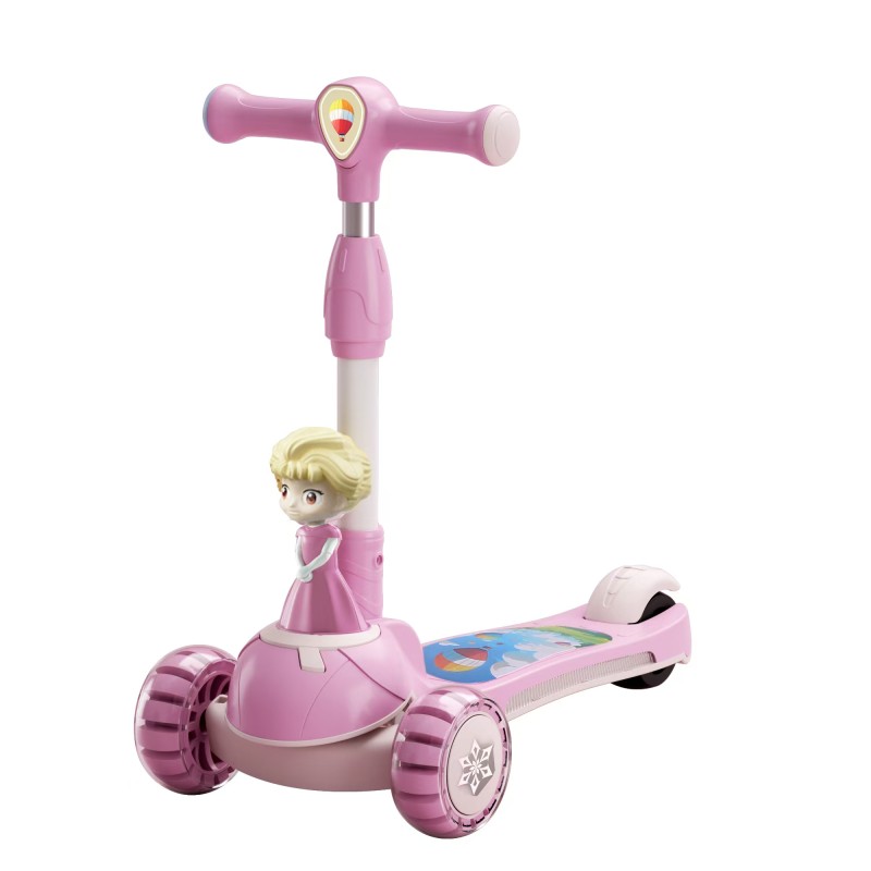 Kick Scooter - Adjustable Height LED Wheel