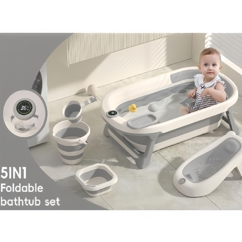 5 in 1 Bathtub Set - Thermometer Function Included