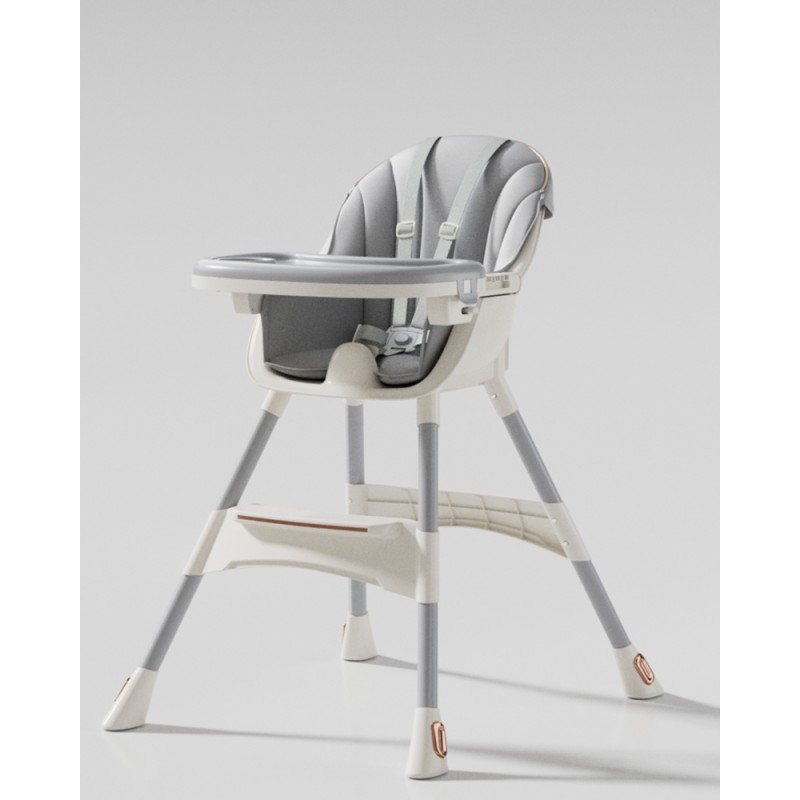 Baby High Chair - Adjustable Tray Wheels