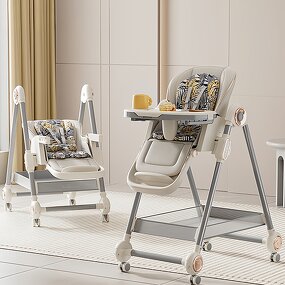 2 in 1 High Chair - Toddler Booster Seat