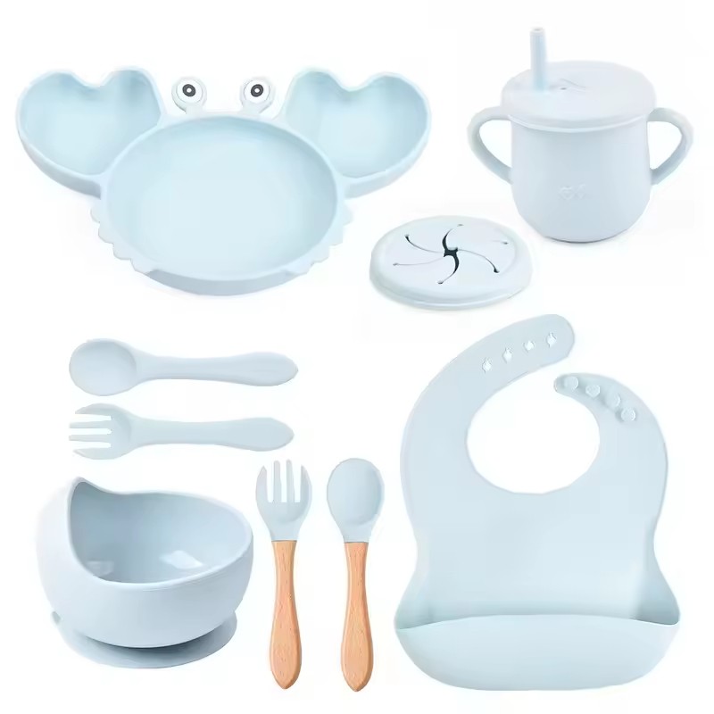 Baby Plate Set Manufacturer - Silicone Suction Training Dinnerware Set for Toddlers