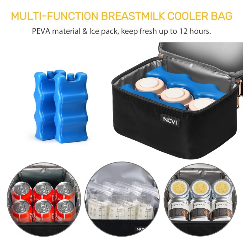 Breast Pump Backpack Manufacturer - Double Layer Feeding Pump Storage Backpack