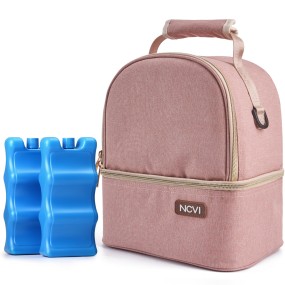 Insulated Baby Bottle Bag Factory - Double Layer Breast Pump Backpack with Ice Packs