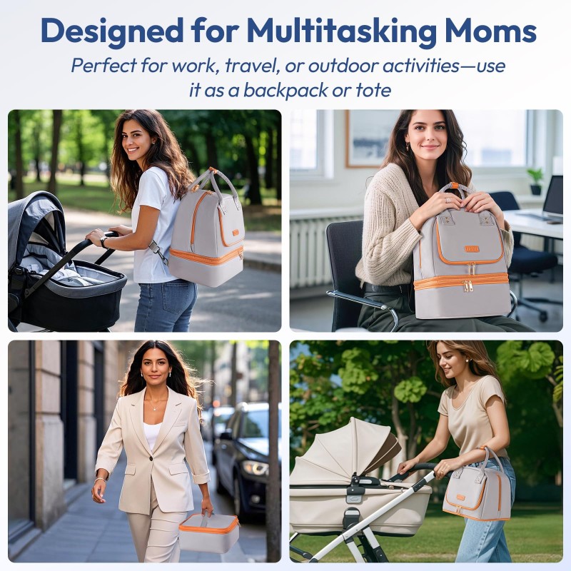 Baby Bottle Insulated Bag Manufacturer - Mommy Travel Breast Pump Shoulder Bag