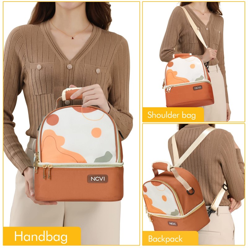 Baby Bottle Cooler Bag Manufacturer - Outdoor Double Deck Cooling Insulated Bag