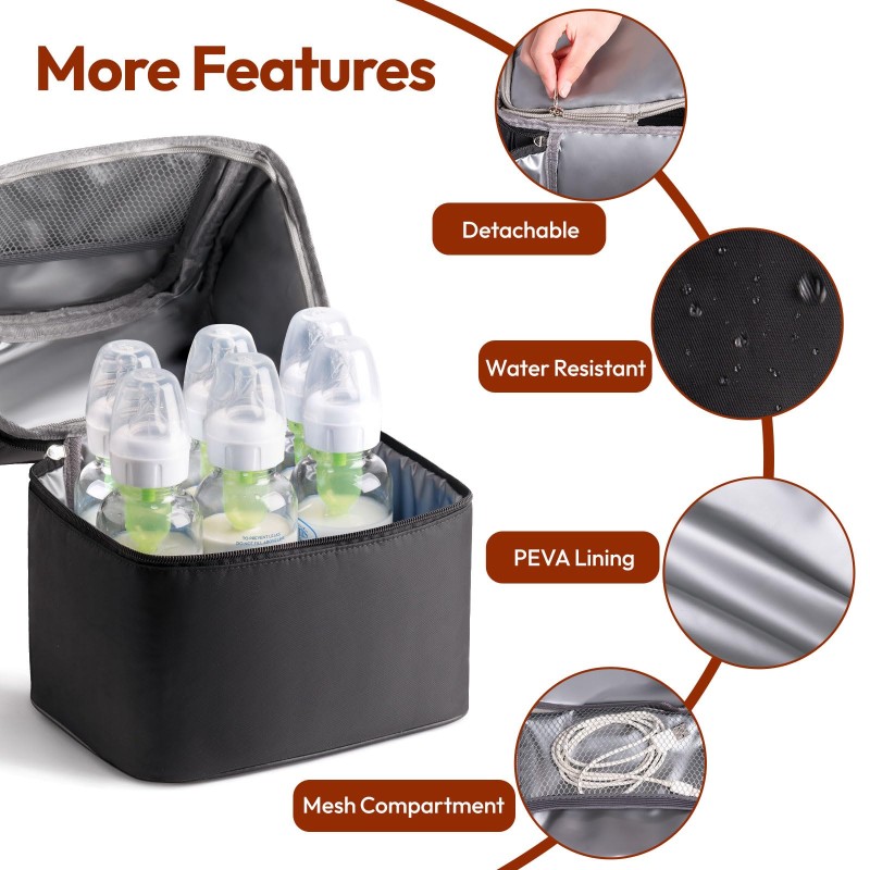 Baby Bottle Cooler Bag Manufacturer - Double Layer Thermal Insulated Nursing Bag