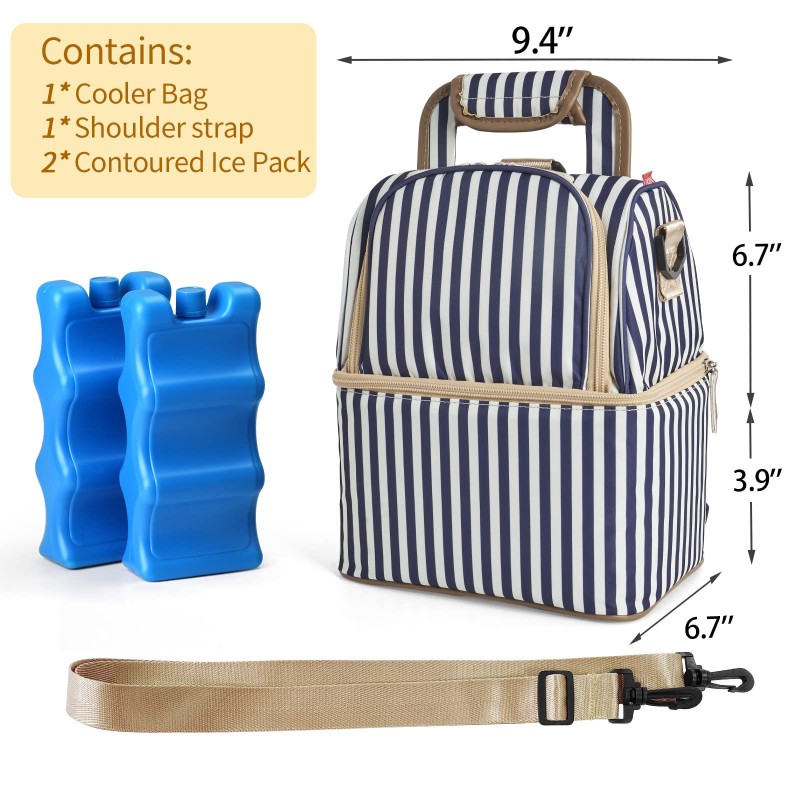 Breast Milk Cooler Bag Factory - Portable Nursing Milk Cooler Bag with Ice Pack