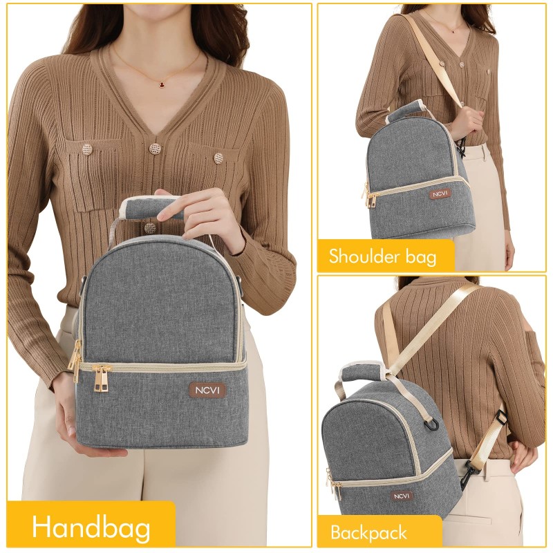 Breastmilk Cooler Bag Factory - 6 Bottles Double Layer Travel Nursing Bag