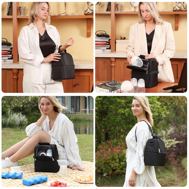 Baby Bottle Cooler Bag Manufacturer - Double Layer Thermal Insulated Nursing Bag